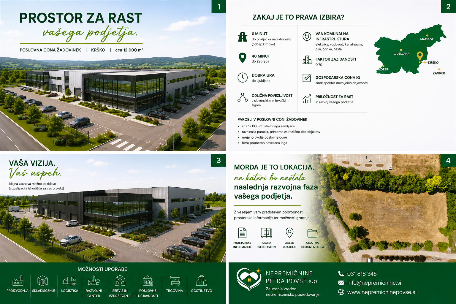 INVESTICIJSKO ZEMLJIŠČE V POSLOVNI CONI ŽADOVINEK